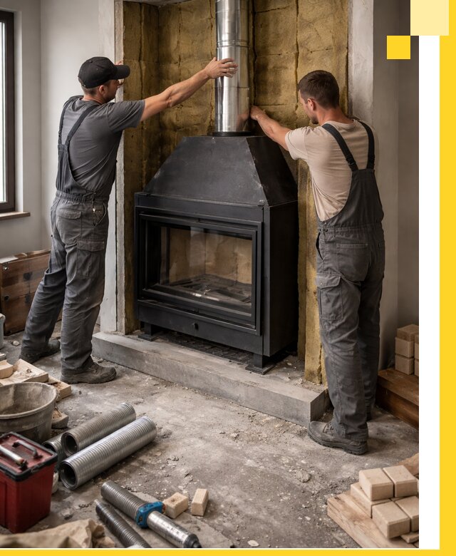 Изготовление и монтаж закрытых каминов в Балахне под ключ