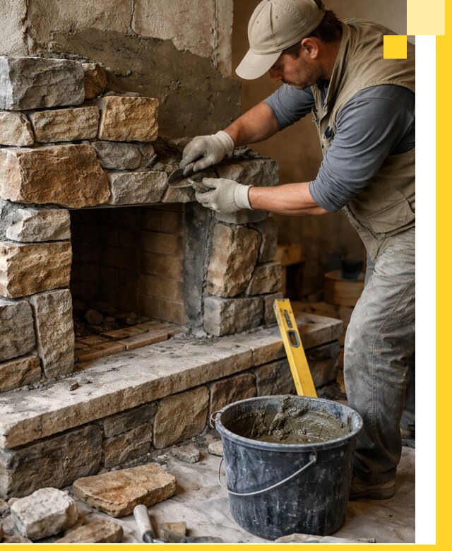 Изготовление и установка каменных каминов под ключ в Балахне