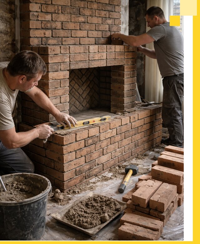 Изготовление и установка кирпичных каминов в Балахне