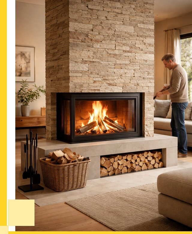 Дровяной камин под ключ в Балахне от 208960 р. | ЭриданБлх