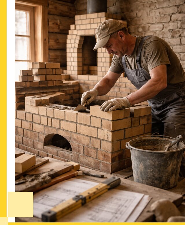 Кладка печей из кирпича в Балахне цены от 31344 р. - ЭриданБлх