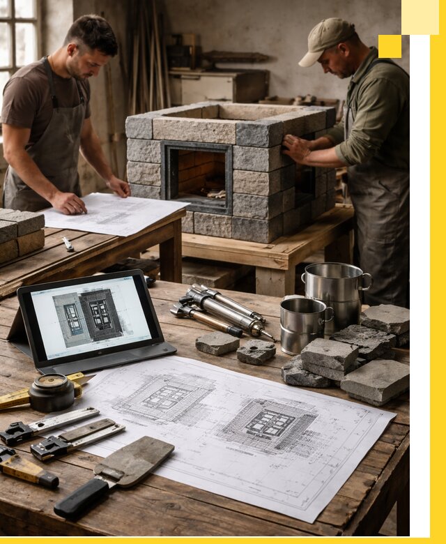 Разработка проектов печей с согласованием и монтажом в Балахне