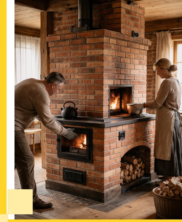 Печи для загородного дома под ключ в Балахне от 83584 р. | ЭриданБлх