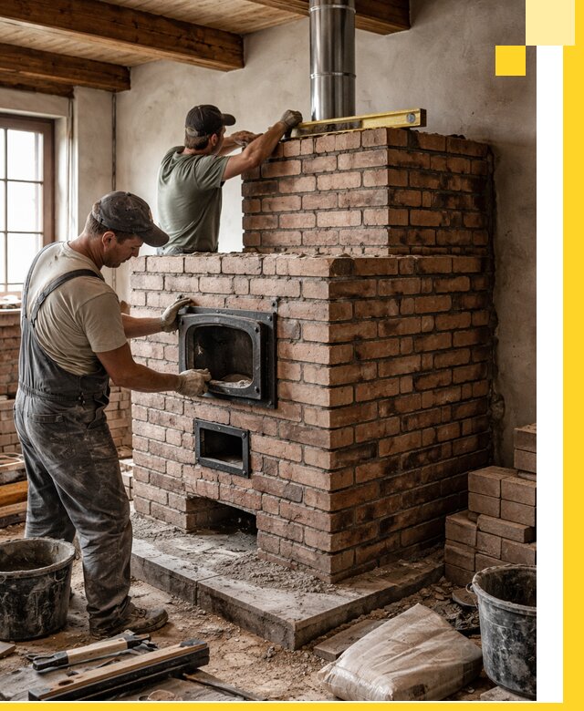 Печи для загородного дома под ключ в Балахне — монтаж и сервис