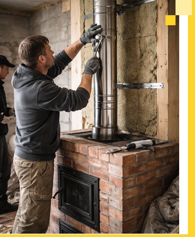 Изготовление и монтаж печей и дымоходов под ключ в Балахне