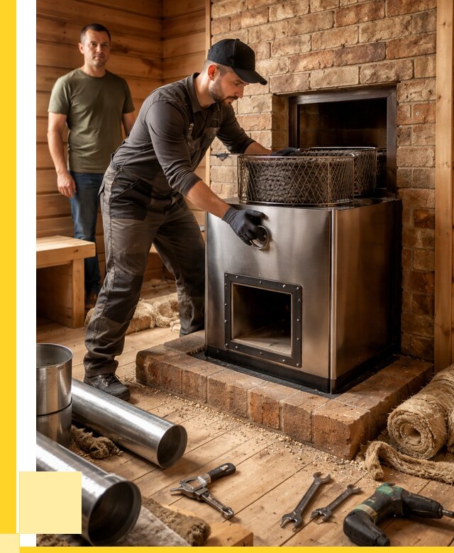 Монтаж банных печей под ключ в Балахне от 18806 р., ЭриданБлх