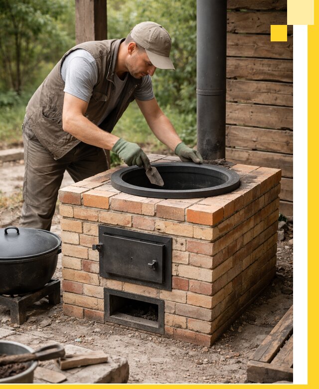 Изготовление и установка печей для казана в Балахне под ключ