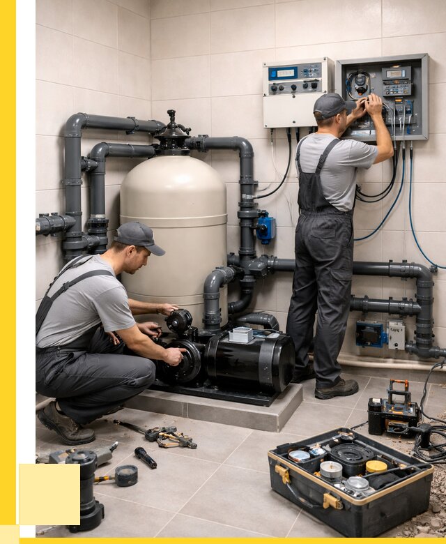 Монтаж оборудования для бассейнов в Балахне от 41792 р. | ЭриданБлх