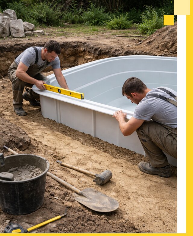 Производство и установка пластиковых бассейнов в Балахне под ключ