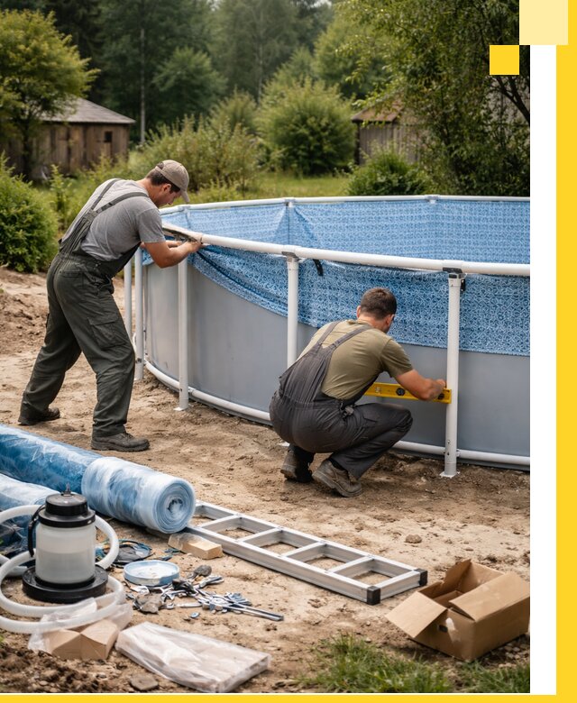 Установка и монтаж каркасных бассейнов в Балахне под ключ