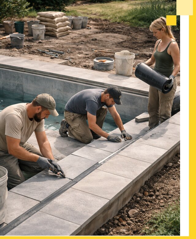 Строительство и монтаж уличных бассейнов под ключ в Балахне