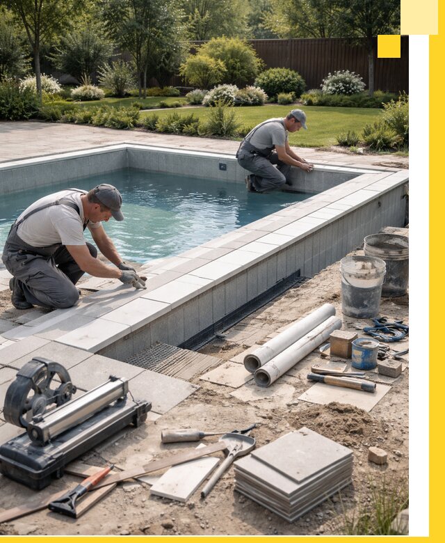 Строительство открытых бассейнов под ключ в Балахне профессионально