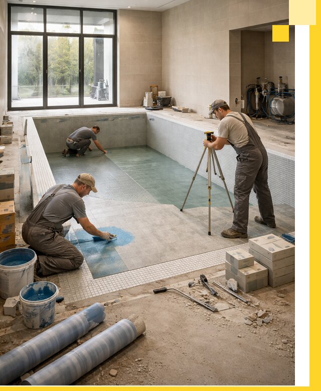 Проект и строительство закрытых бассейнов в Балахне под ключ