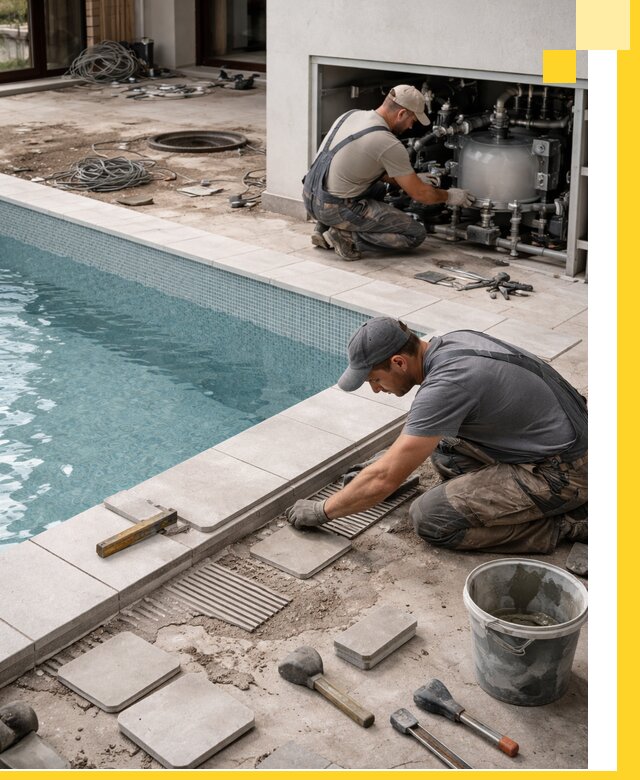 Строительство и монтаж бассейнов в коттедже в Балахне