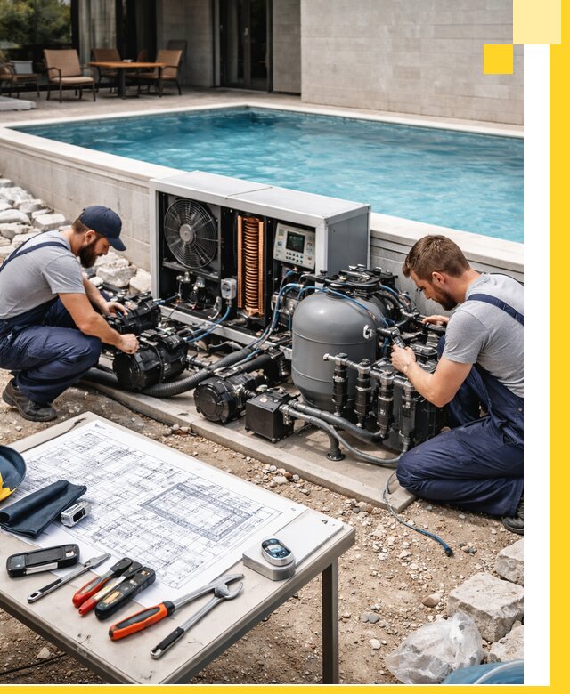 Проектирование и монтаж бассейнов с подогревом в Балахне