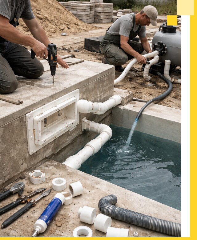 Строительство скиммерных бассейнов под ключ в Балахне