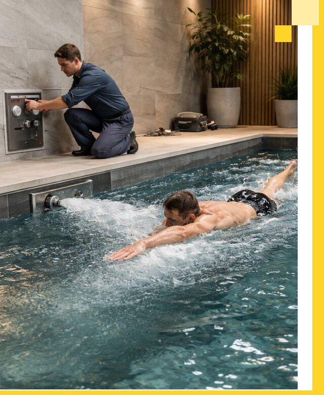 Проектирование и монтаж бассейнов с противотоком в Балахне