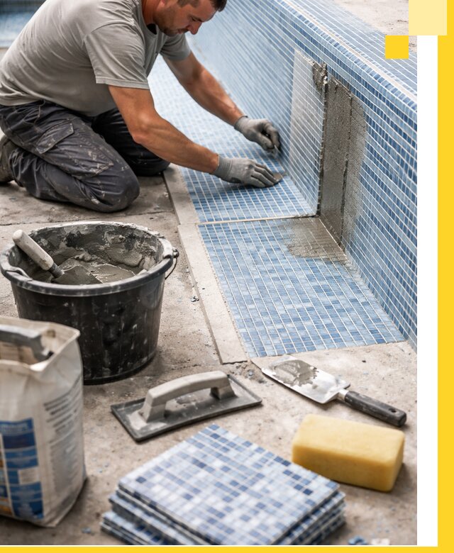 Укладка и ремонт мозаики для бассейнов под ключ в Балахне