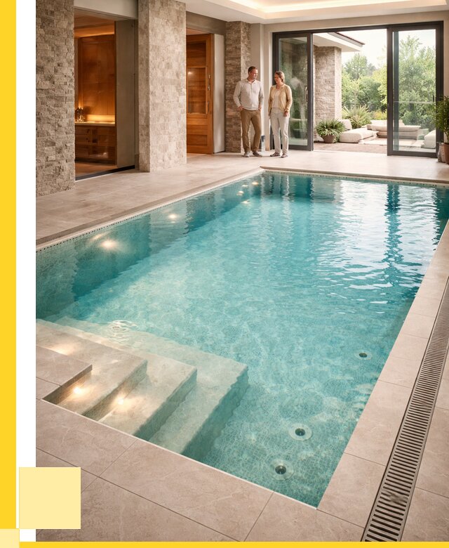 Бассейн во дворе в Балахне: проект, отделка от 1253760 р. | ЭриданБлх