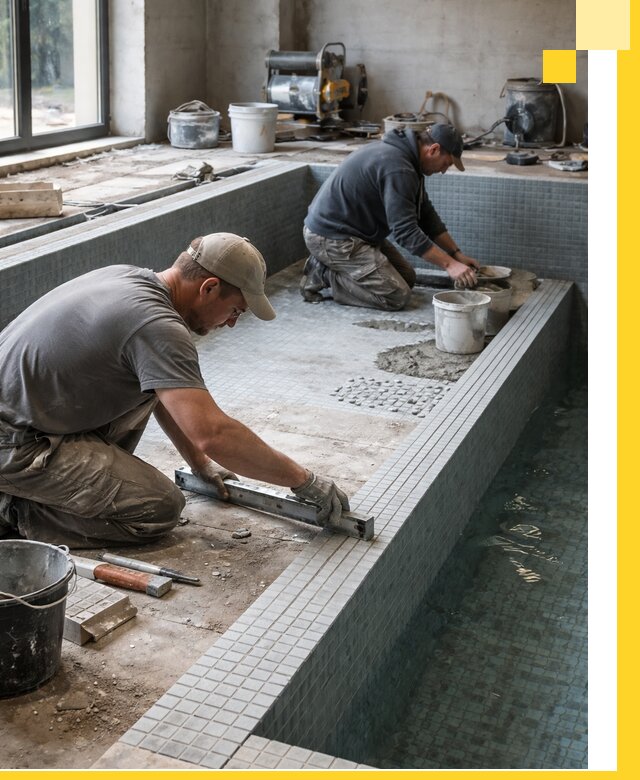 Строительство бассейна в частном доме в Балахне под ключ