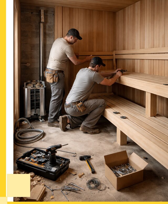Монтаж саун под ключ в Балахне от 125376 р. | ЭриданБлх
