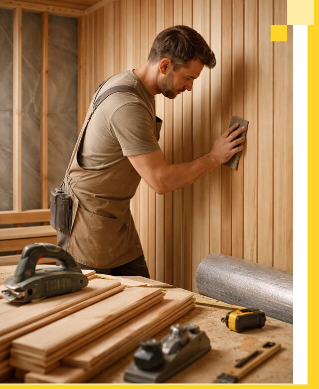 Профессиональная отделка саун и парных под ключ в Балахне