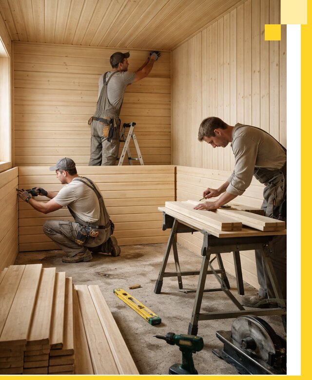 Обшивка саун в Балахне из натуральной древесины под ключ