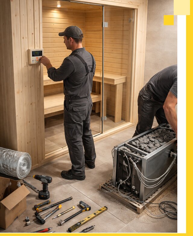 Поставка, установка и монтаж электрических саун в Балахне