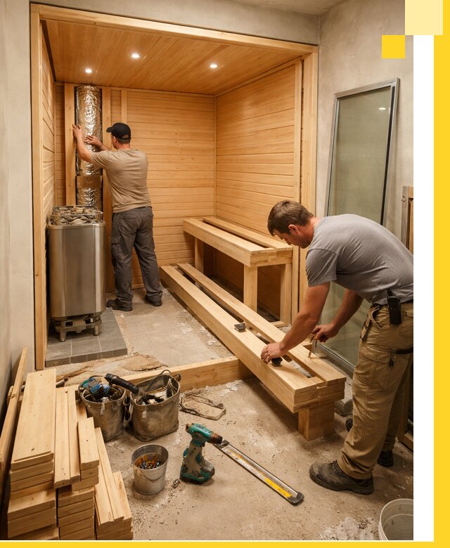 Проектирование и установка домашних саун под ключ в Балахне