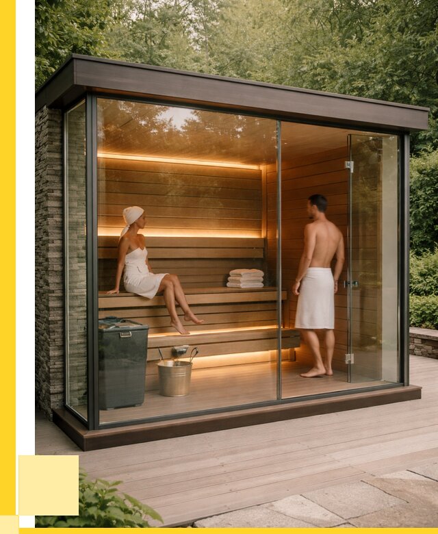 Сауна стеклянная и двери для сауны в Балахне от 261200 р. | ЭриданБлх