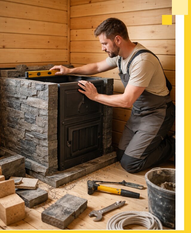 Производство и установка печей для саун под ключ в Балахне