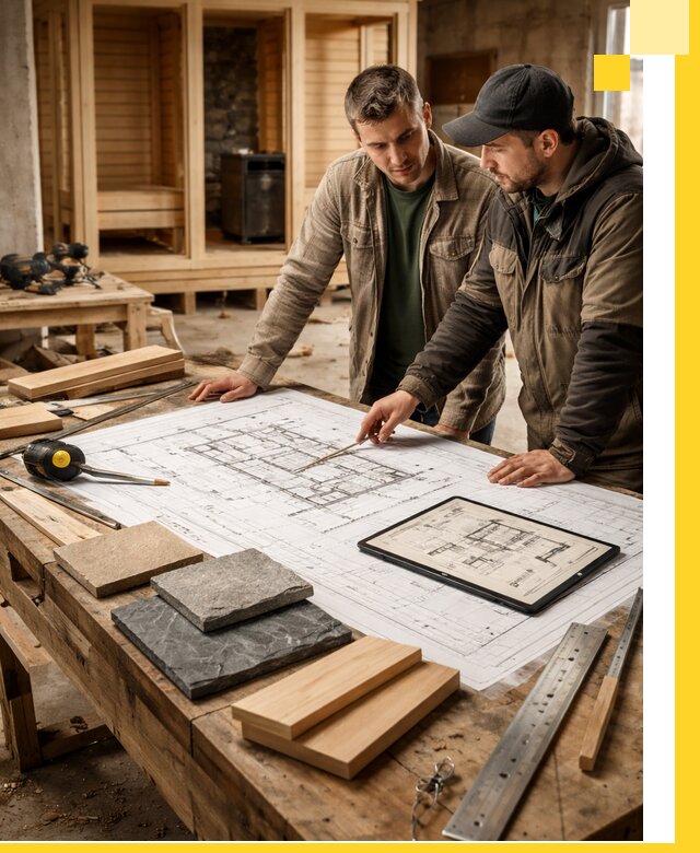 Проекты бань под ключ и планы строительства в Балахне