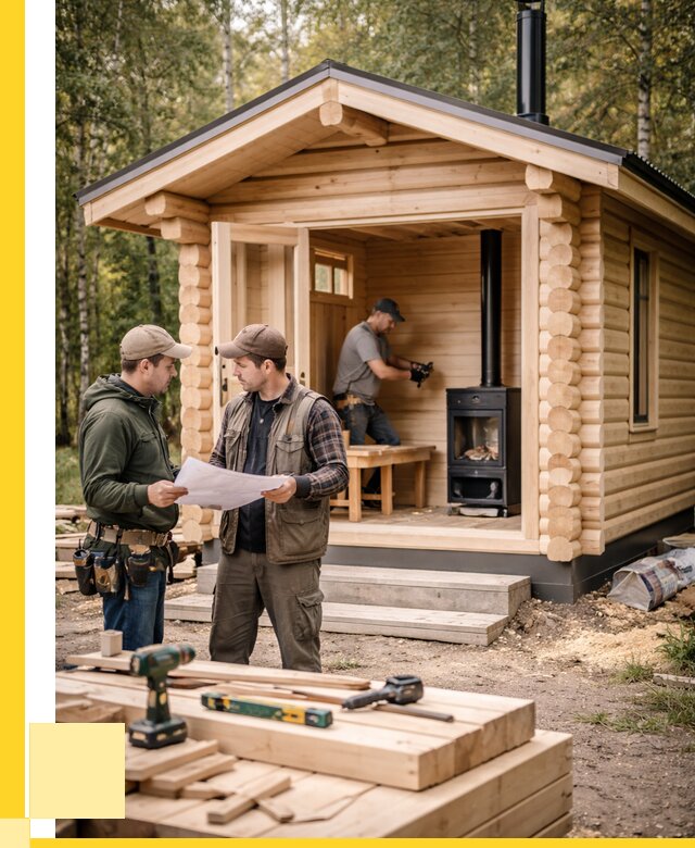 Монтаж бань под ключ в Балахне — от 208960 р. | ЭриданБлх