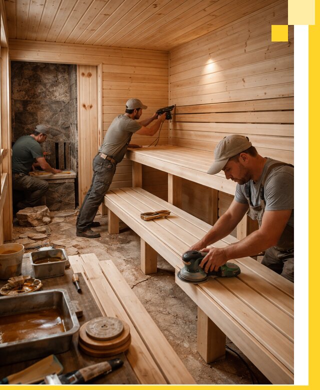 Профессиональная отделка бань в Балахне под ключ, с гарантией