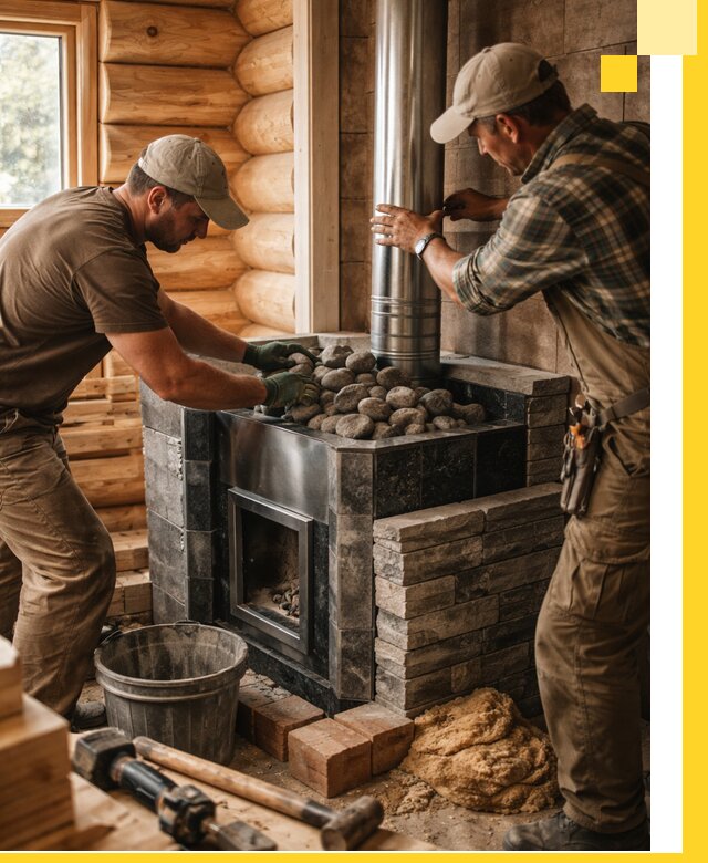 Строительство и отделка русских бань под ключ в Балахне