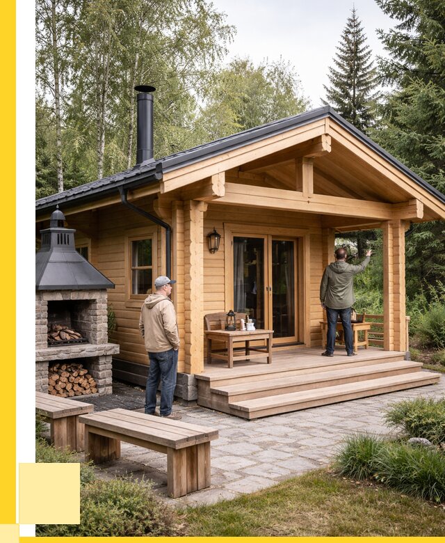 Деревянные бани под ключ в Балахне от 470160 р. | ЭриданБлх