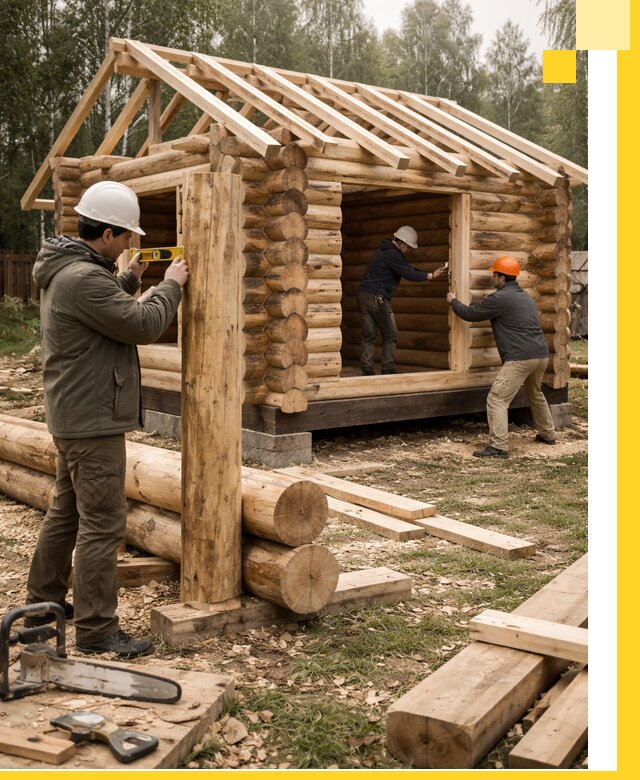 Строительство бань для дачи под ключ в Балахне с доставкой и монтажом