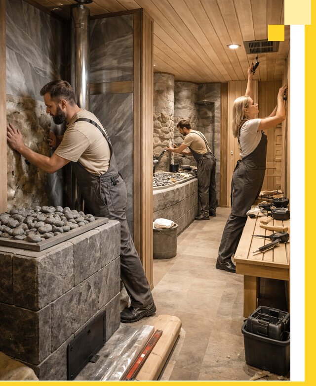 Строительство бань и SPA процедур в Балахне под ключ и отделкой