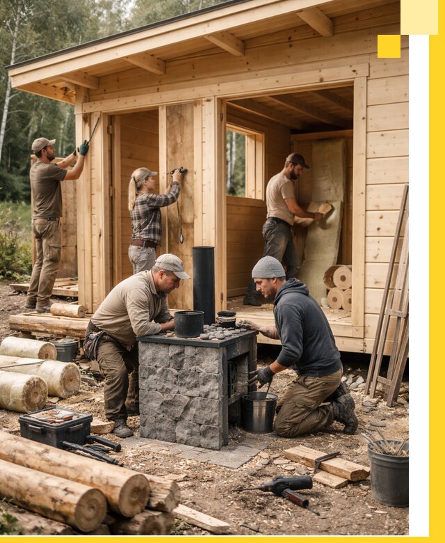 Купить баню под ключ в Балахне строительство монтаж отделка