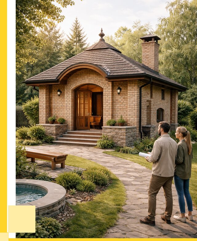 Проект кирпичной бани в Балахне от 31344 р. | ЭриданБлх