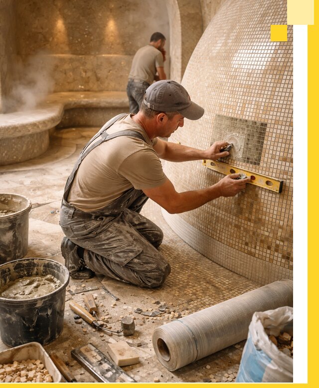 Хамам под ключ в Балахне: проектирование, строительство, отделка