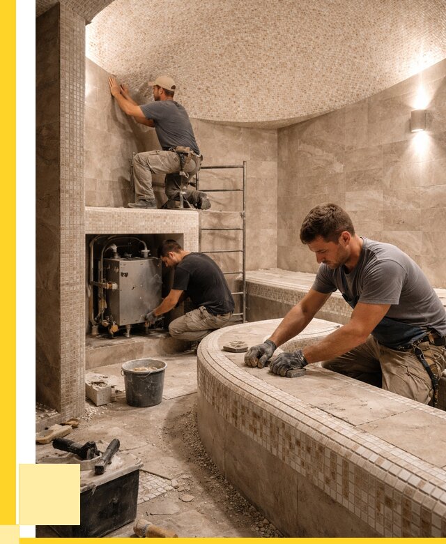 Монтаж хамамов под ключ в Балахне от 261200 р. ЭриданБлх