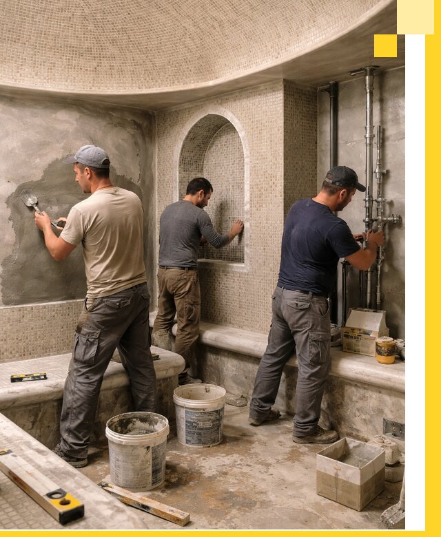 Профессиональный монтаж хамамов под ключ в Балахне с гарантией