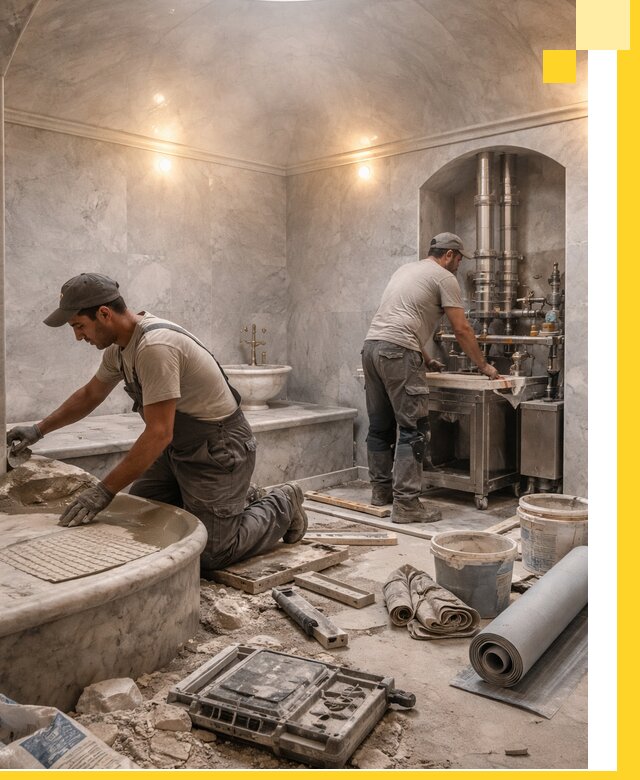 Строительство турецких бань хаммам под ключ в Балахне