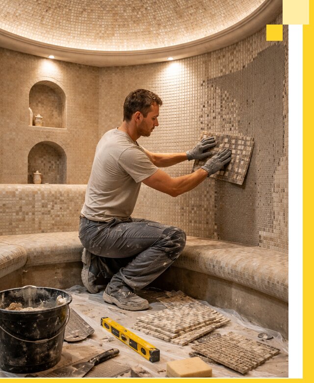 Устройство и монтаж домашнего хамама под ключ в Балахне