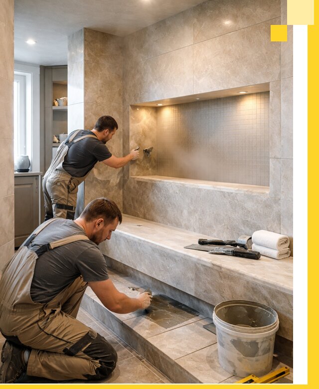 Профессиональное строительство хамама в квартире в Балахне