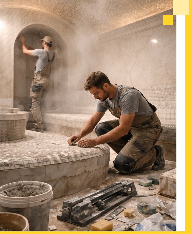 Профессиональный дизайн хамама и SPA под ключ в Балахне