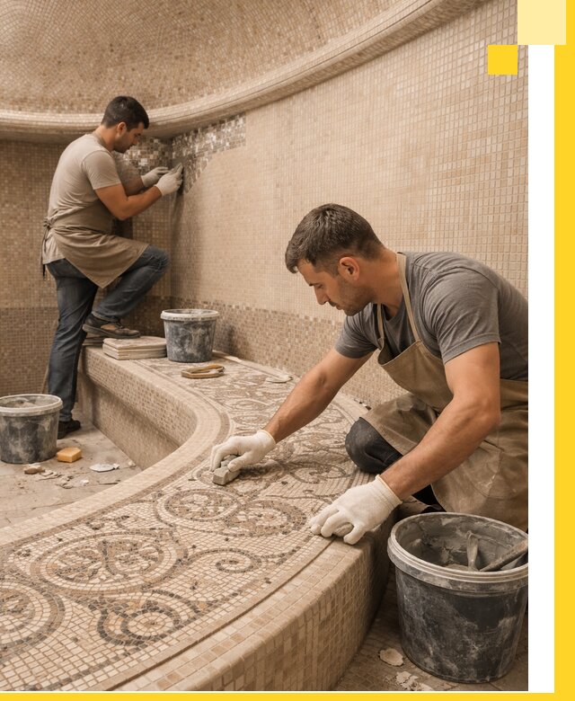 Плитка для хамама в Балахне, укладка, подбор и поставка